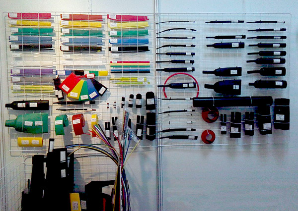 Образцы термоусаживаемой продукции, представленные на выставке "Электро 2012"